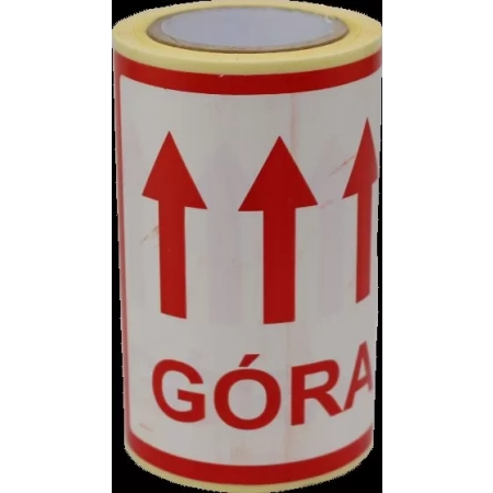 ETYKIETA 100x100mm GÓRA 1000szt